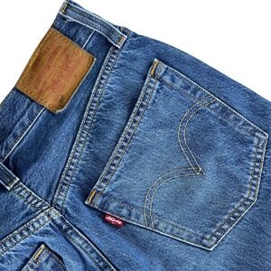 Levi's 501 Premium Jeans Womens 27 Medium Blue Straight Leg Cotton Denim